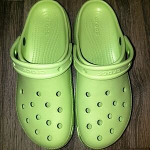 Crocs, brand new, lime colored unisex